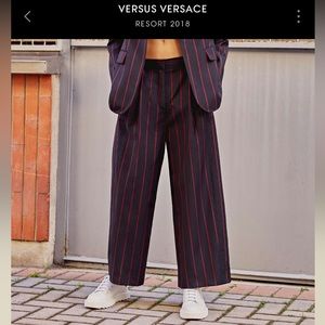 Versus Versace Striped Wool Pants